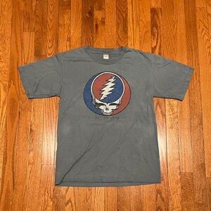 Grateful Dead Gray Tee with Red and Blue Logo